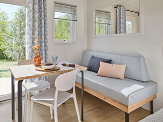 Salon LO110HLR - Canapé Perle, Rideaux Syracuse