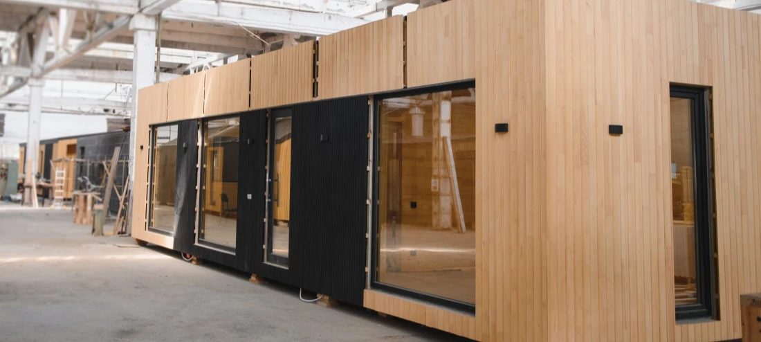 Usine de fabrication maison préfabriquée modulaire en bois