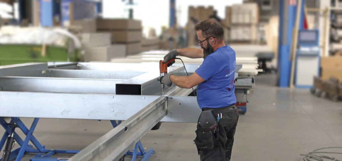 Assemblage structure metallique