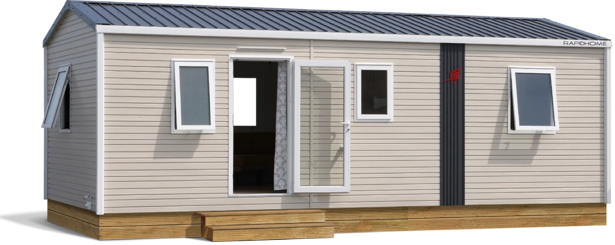 Vue extérieure du mobil-home