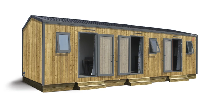 Extérieur bois véritable marron vertical