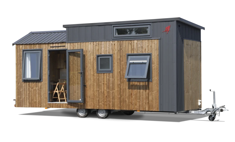 Extérieur bois véritable marron vertical