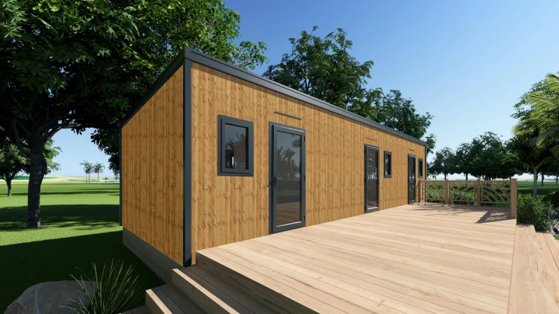 Extérieur bois vertical menuiseries anthracite